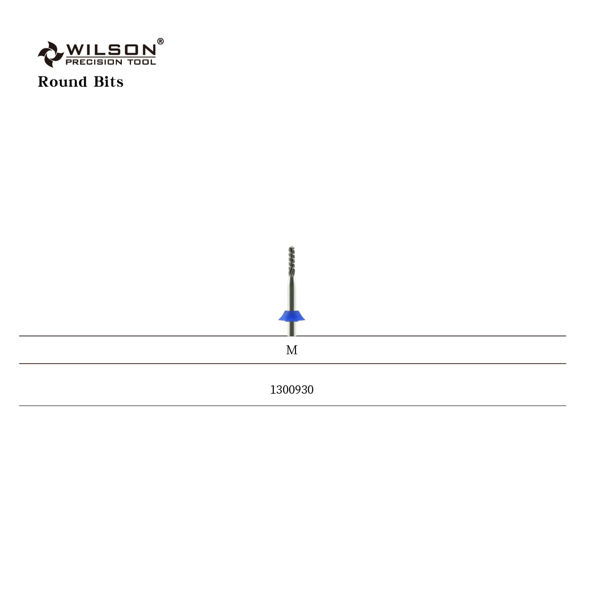 3/32" UNC Round Tip Silver nail Drill Bit