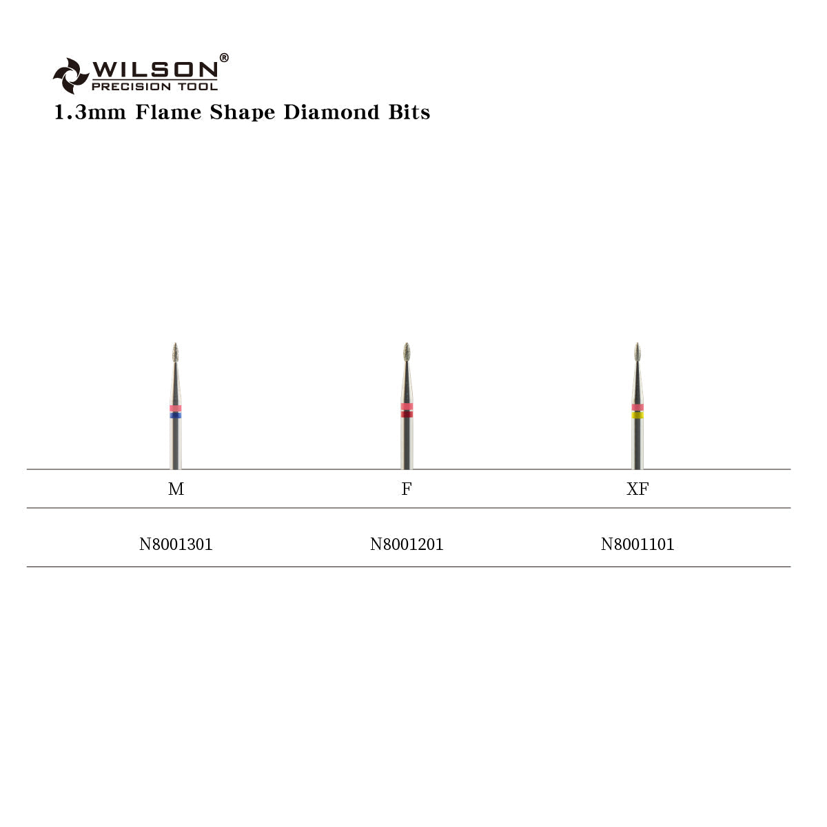 3/32" 1.3mm flame shape Natural Diamond Carbide Nail Bit