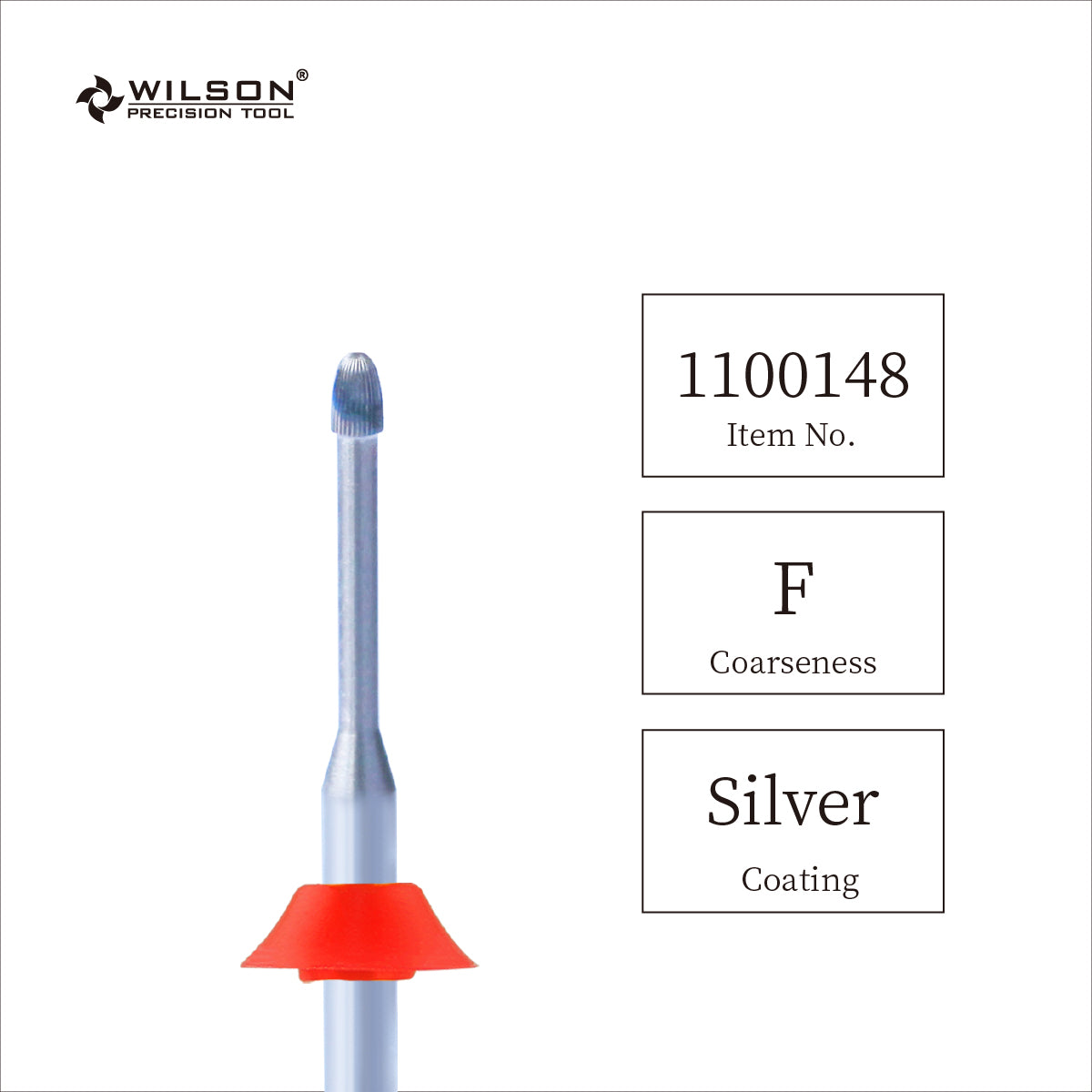 3/32" Snake Head Cuticle Cleaner Silver Carbide Bit