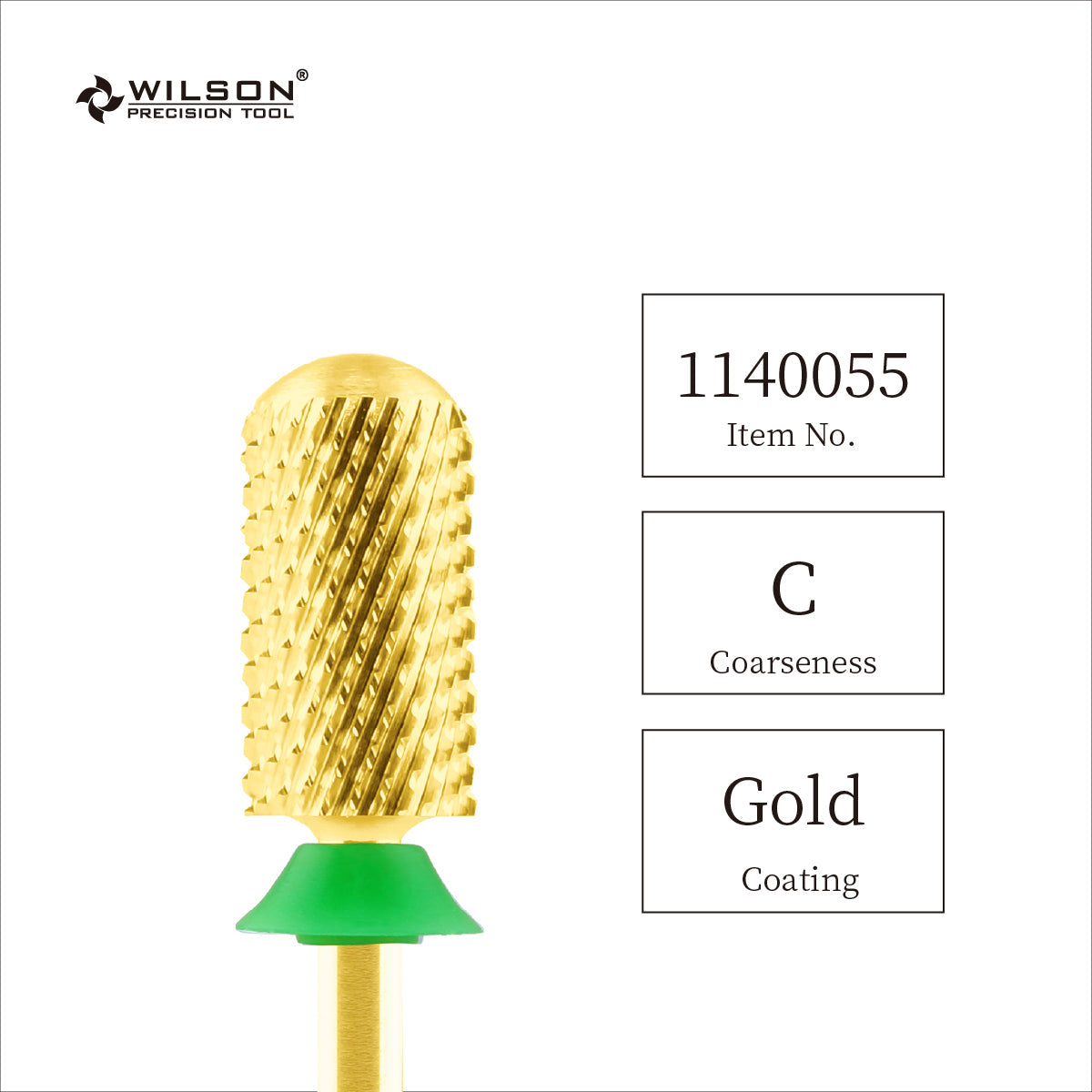 3/32"-large smooth top-gold-carbide bits-WILSON nail bits