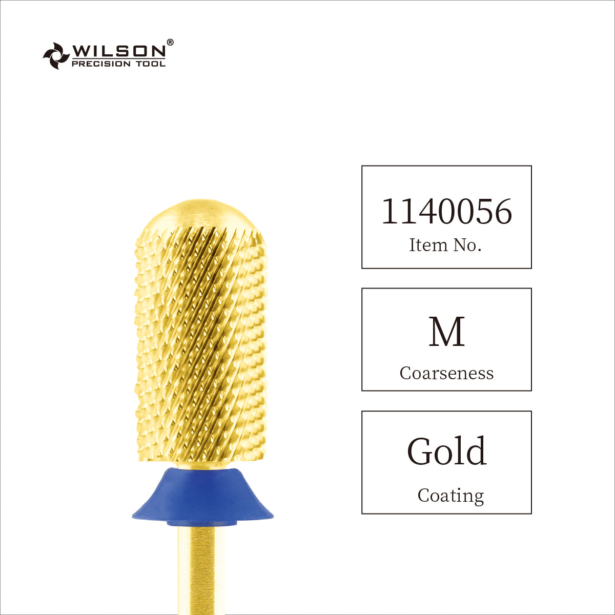 3/32"-large smooth top-gold-carbide bits-WILSON nail bits