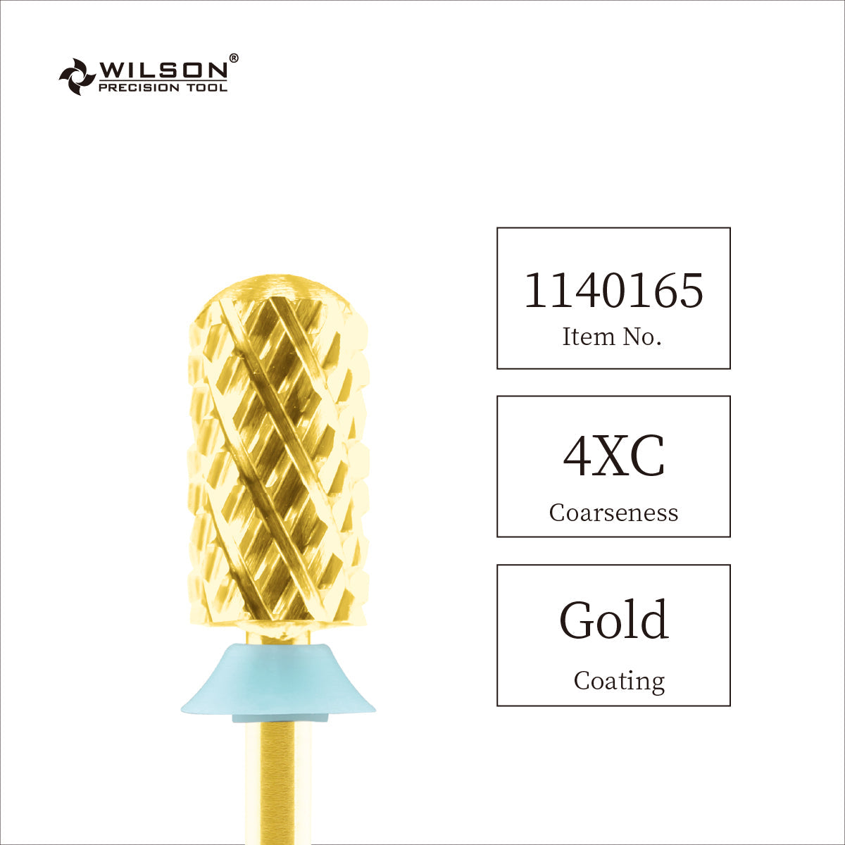 3/32"-large smooth top-gold-carbide bits-WILSON nail bits