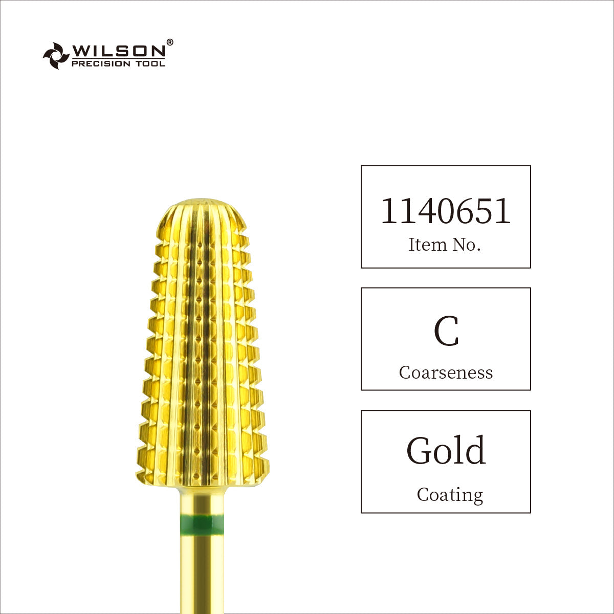 3/32"-volcano bit 2 way- gold-carbide bits-WILSON nail bits