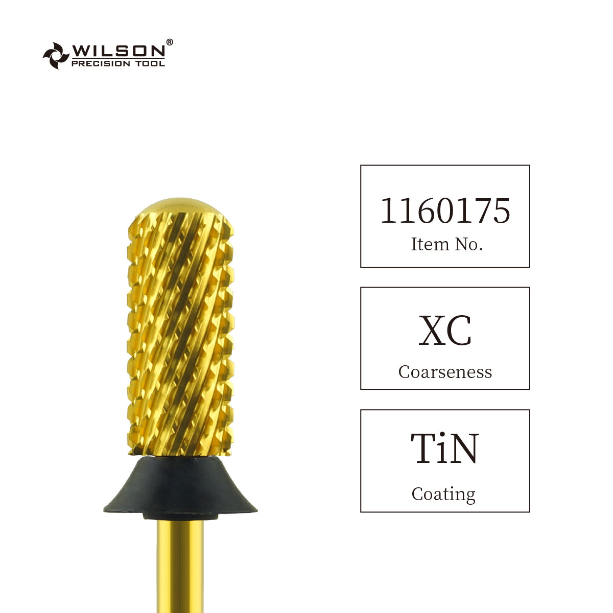 3/32" 5.35mm Flat Top Small Barrel Gold Bit nail dril bits (2XC - F)