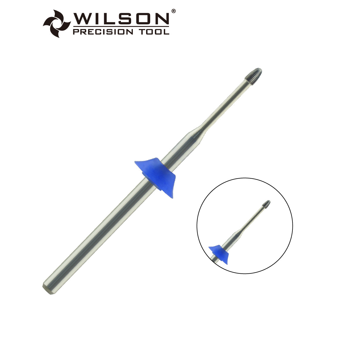 3/32" Snake Head Cuticle Cleaner Silver Carbide Bit