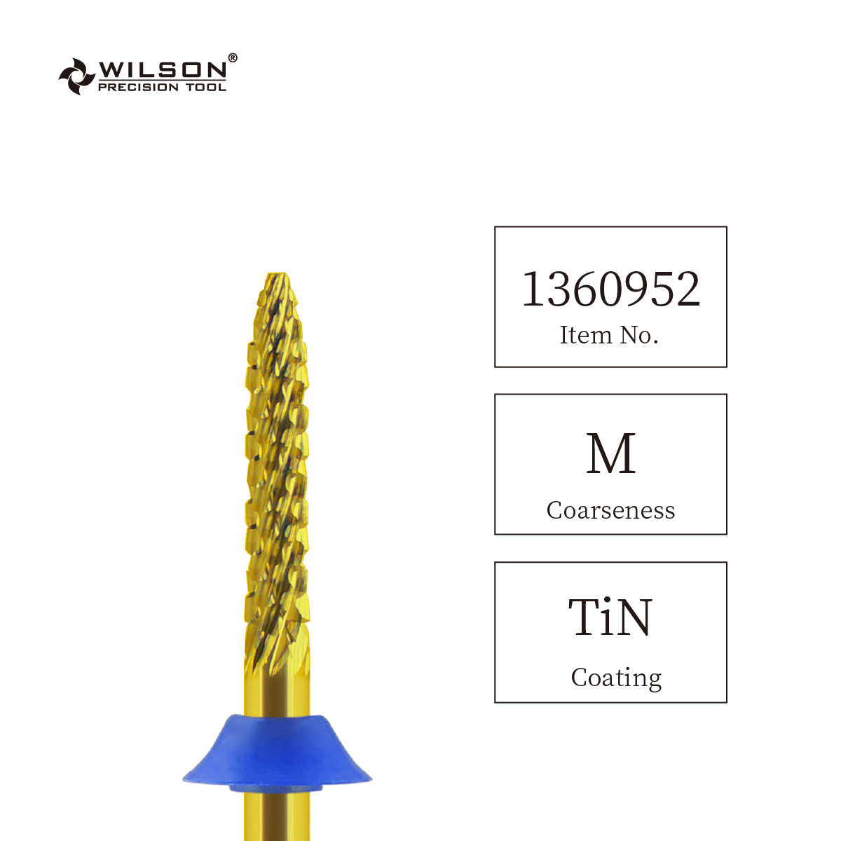 3/32" UNC Regular Tip Silver Carbide Bit  Cone Small Under Nail Cleaner