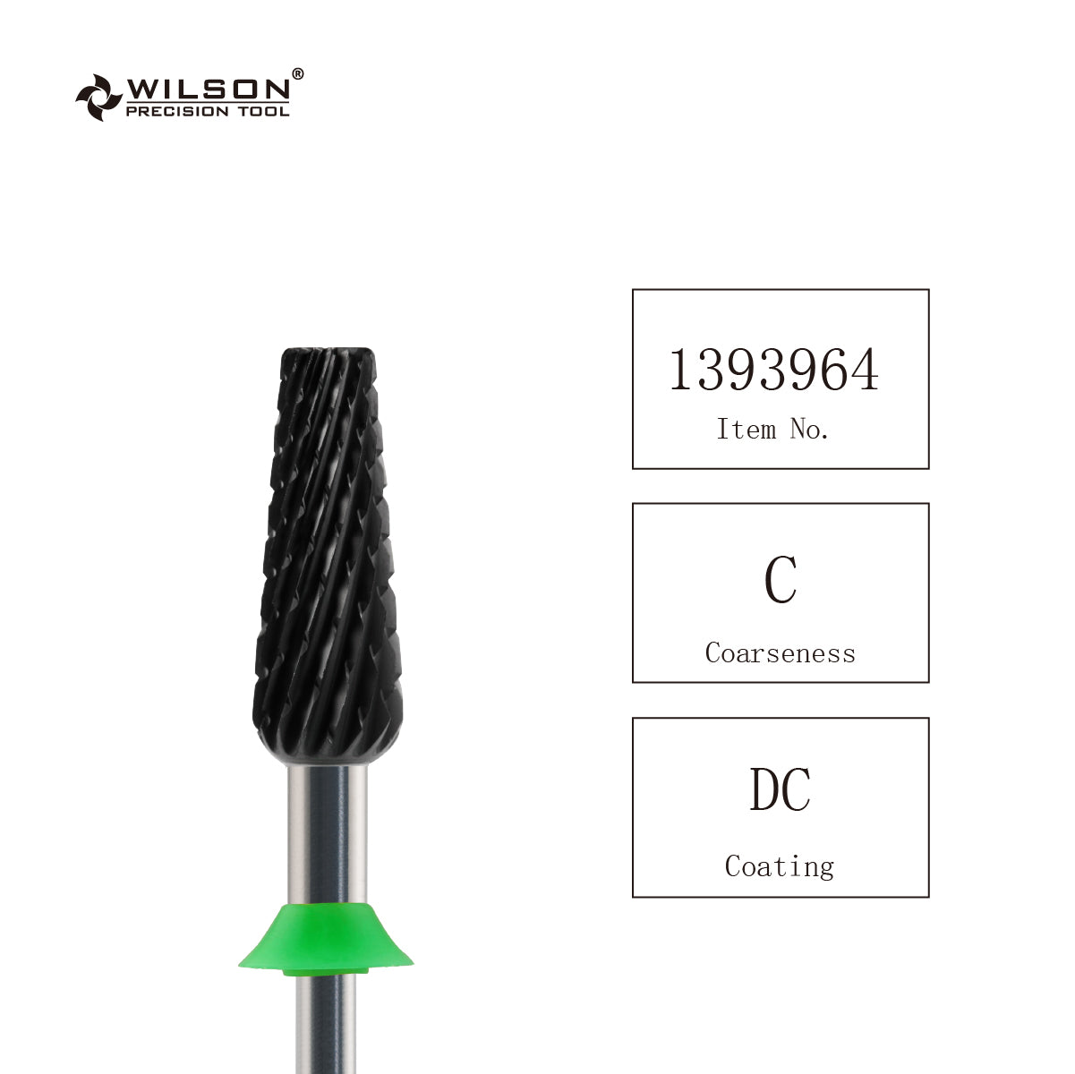 7 in 1 Tapered Barrel Nail Drill Bits, DC Diamond coating 3/32'' Safety Tungsten Carbide Bits