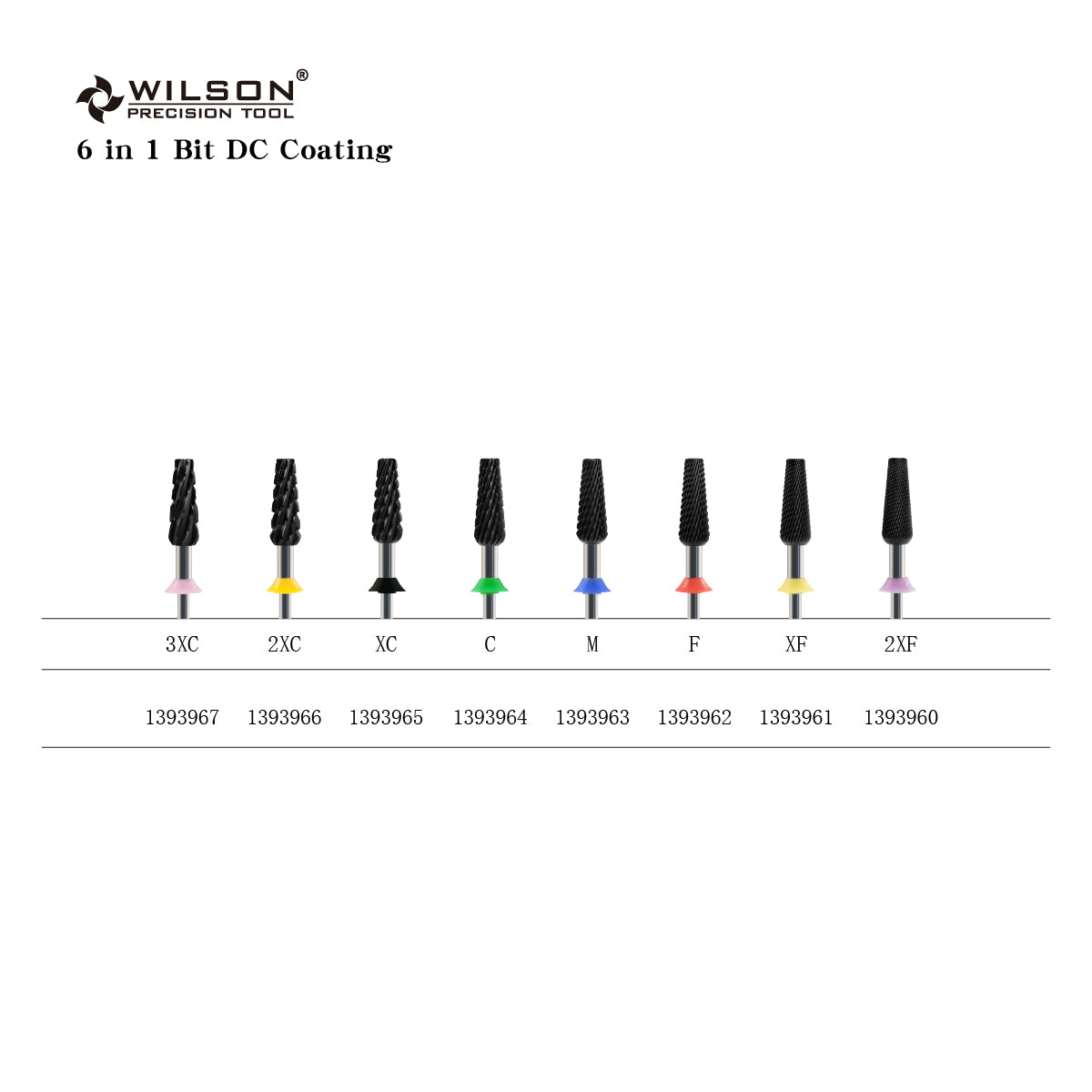 7 in 1 Tapered Barrel Nail Drill Bits, DC Diamond coating 3/32'' Safety Tungsten Carbide Bits