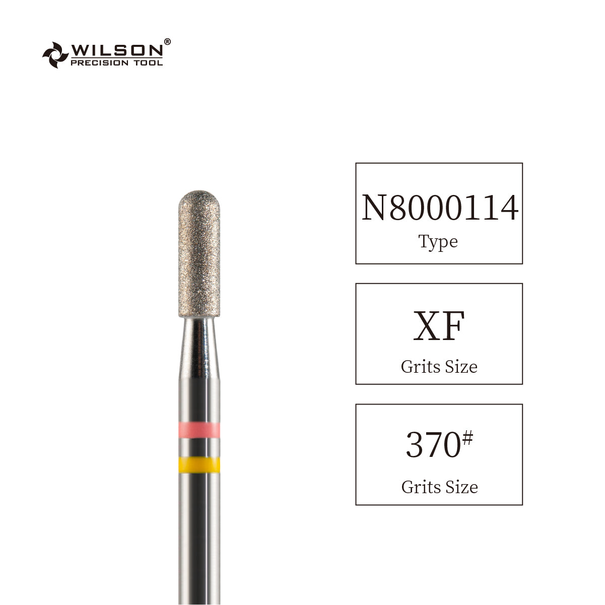 3/32" Natural Diamond Carbide Cuticle rounded top barrel Safety Bit nail bits