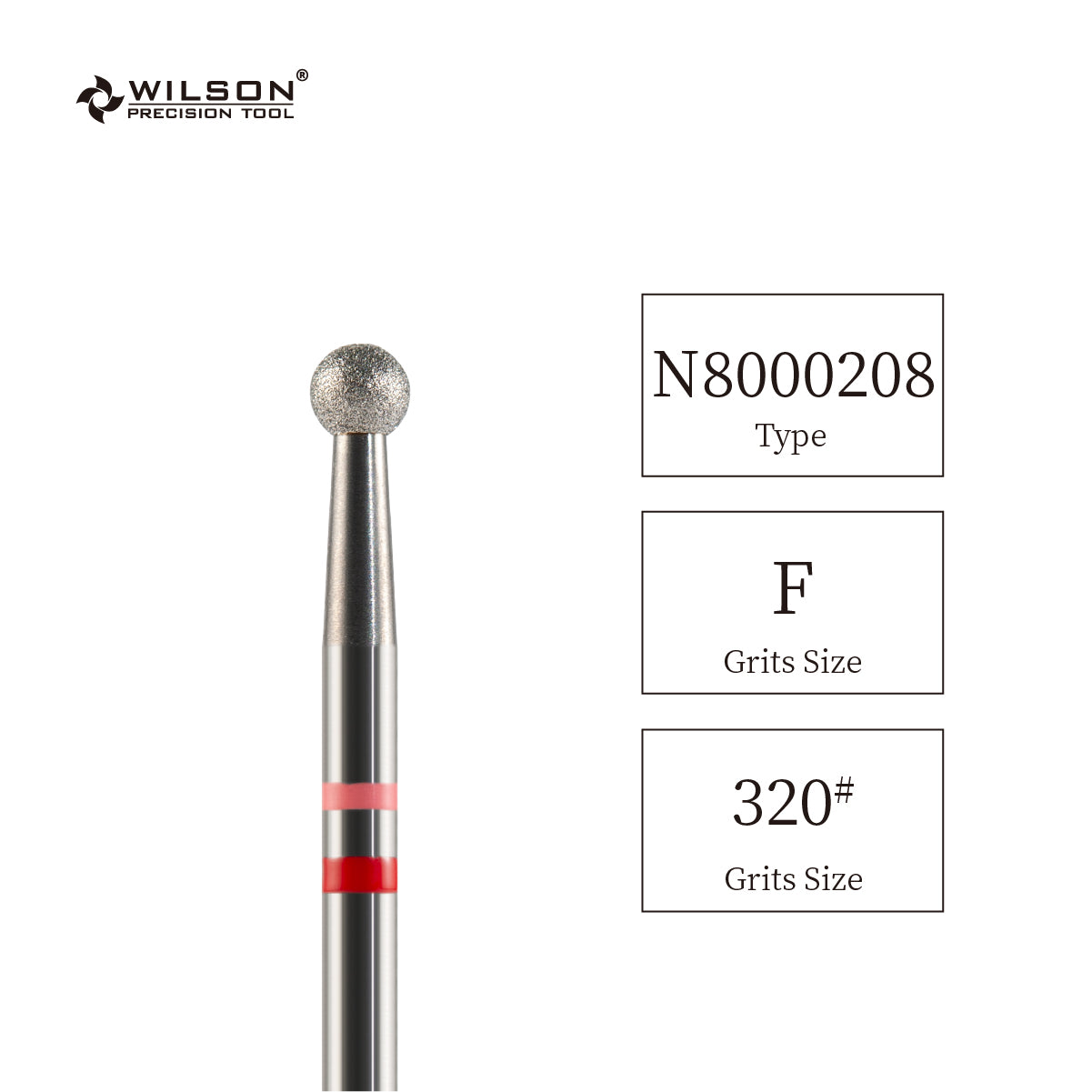 3/32" Natural Diamond Carbide Ball Bit 3.1 ball shape