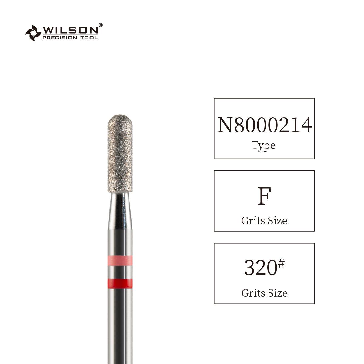 3/32" Natural Diamond Carbide Cuticle rounded top barrel Safety Bit nail bits