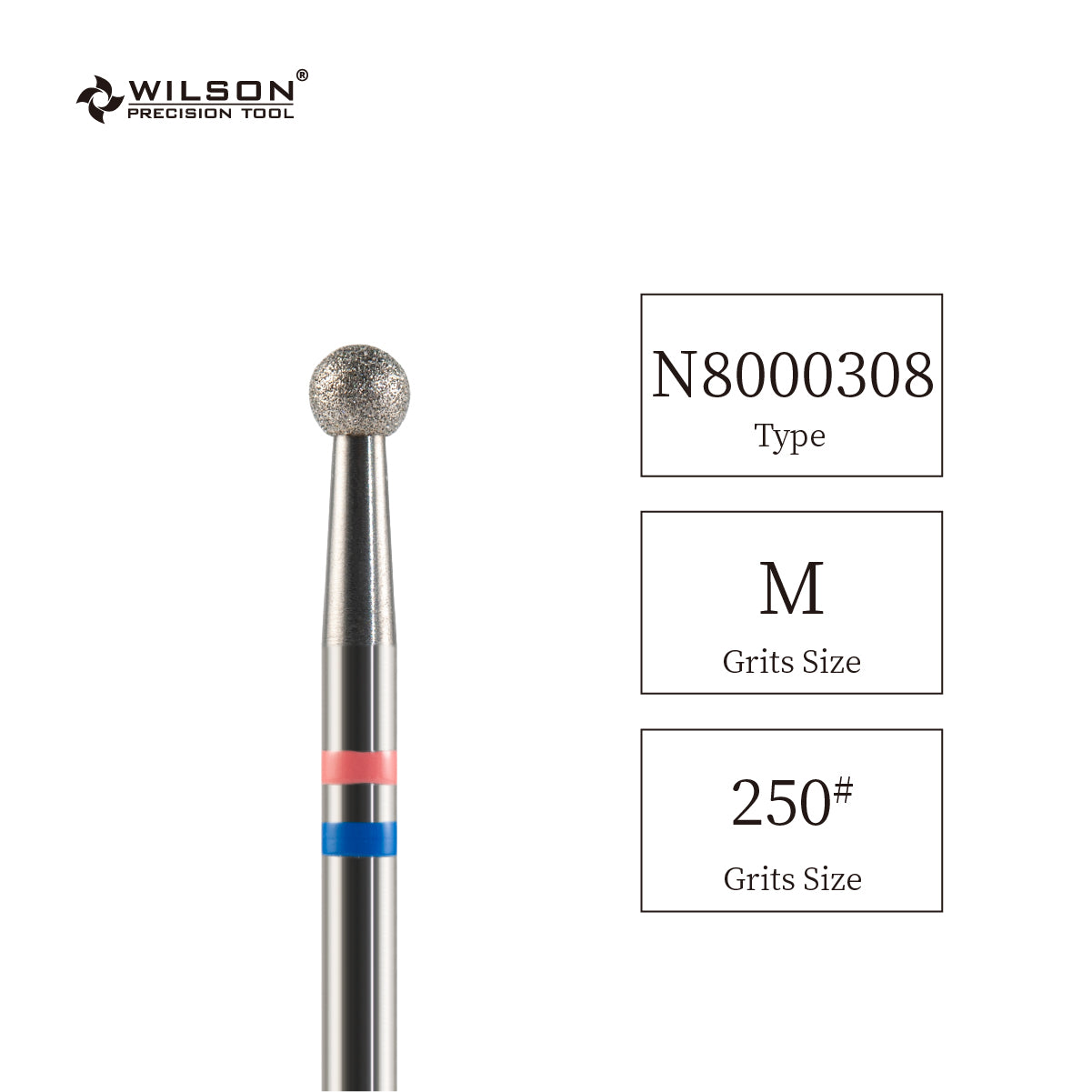 3/32" Natural Diamond Carbide Ball Bit 3.1 ball shape