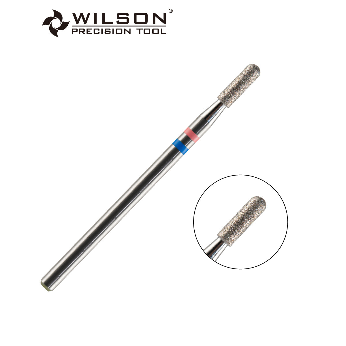 3/32" Natural Diamond Carbide Cuticle rounded top barrel Safety Bit nail bits