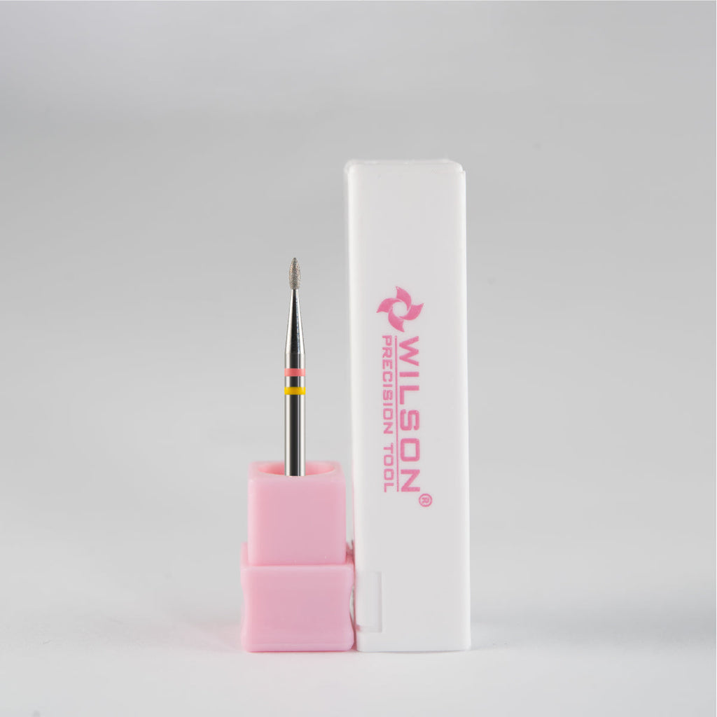 3/32" 1.3mm flame shape Natural Diamond Carbide Nail Bit