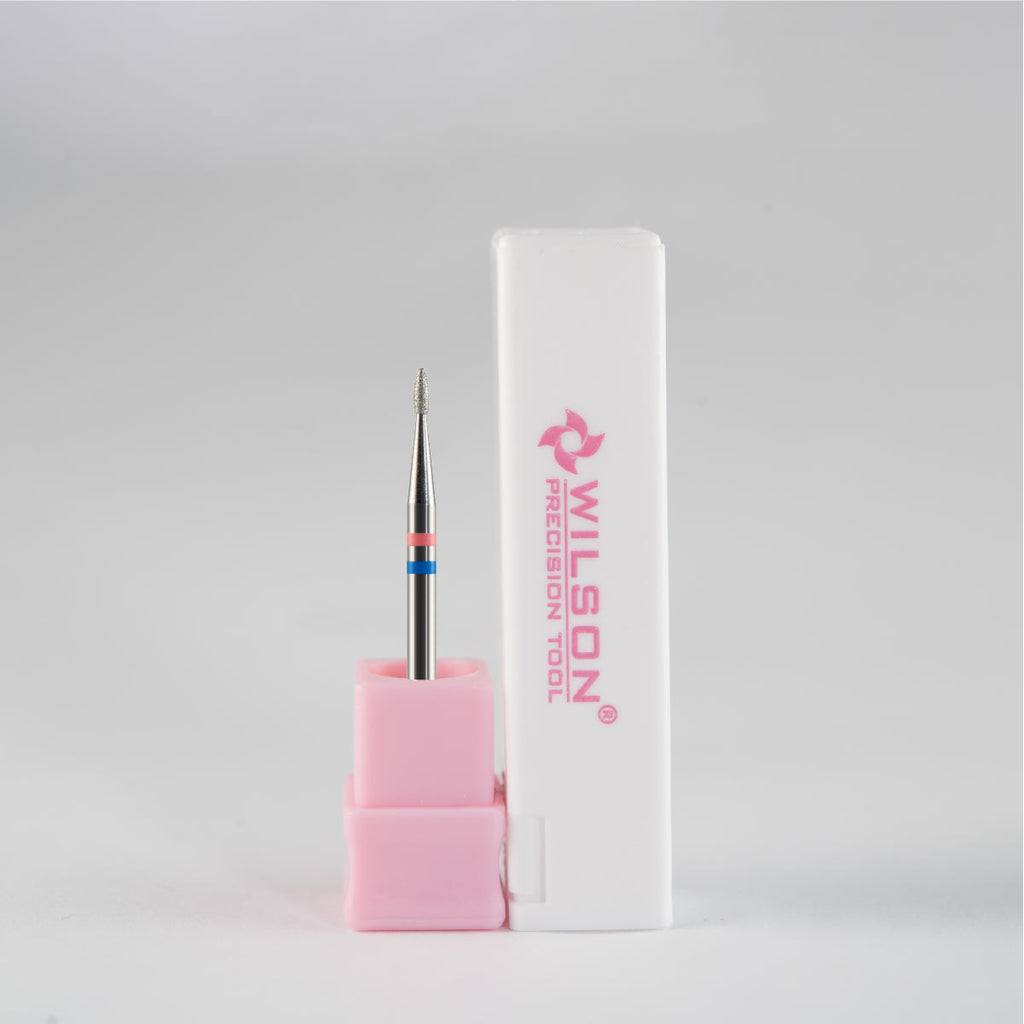 3/32" 1.3mm flame shape Natural Diamond Carbide Nail Bit