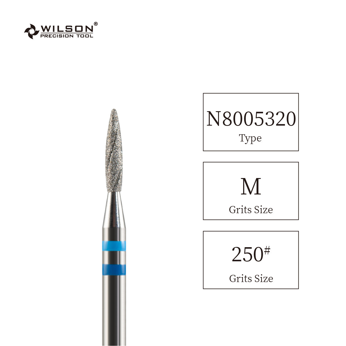 Natural Diamond Nail Drill Bit, Cooling Groove Edition, 1.8 Flame Shape