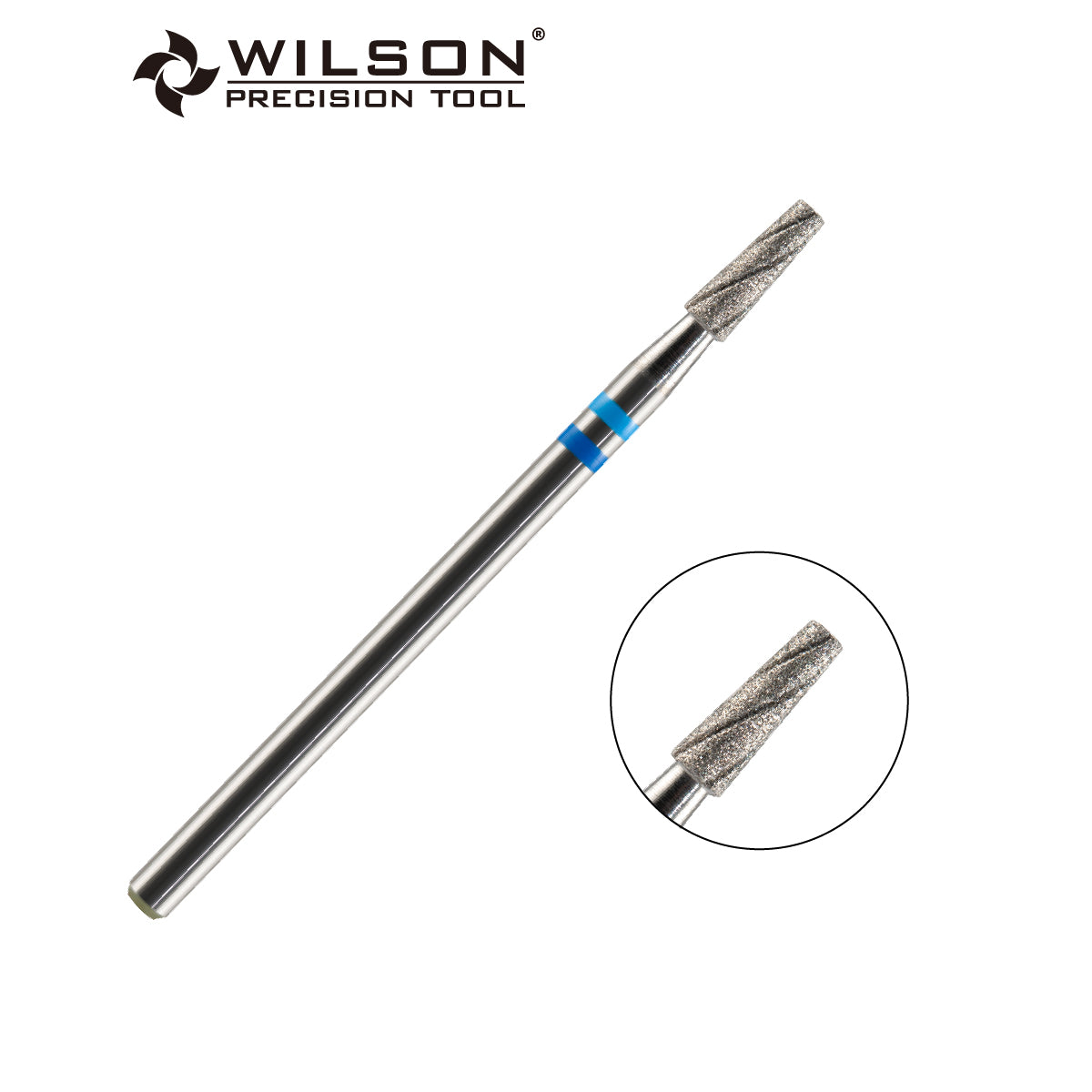 Natural Diamond Nail Drill Bit, Cooling Groove Edition, 2.5 Tapered Shape