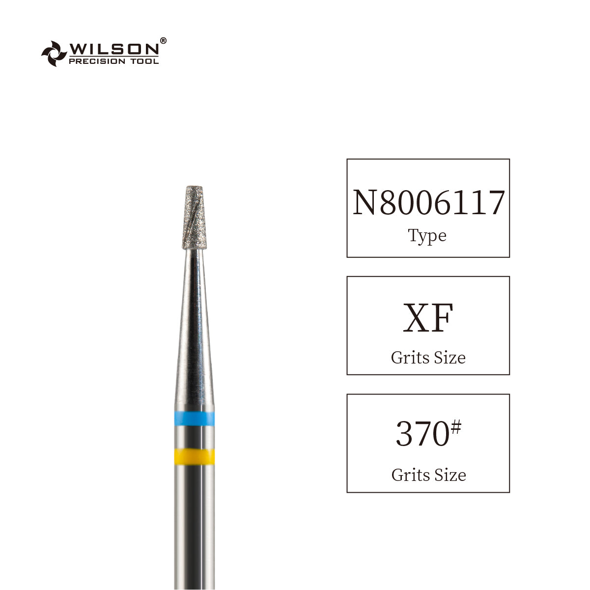 Natural Diamond Nail Drill Bit, Cooling Groove Edition, 1.4 Short Tapered Shape