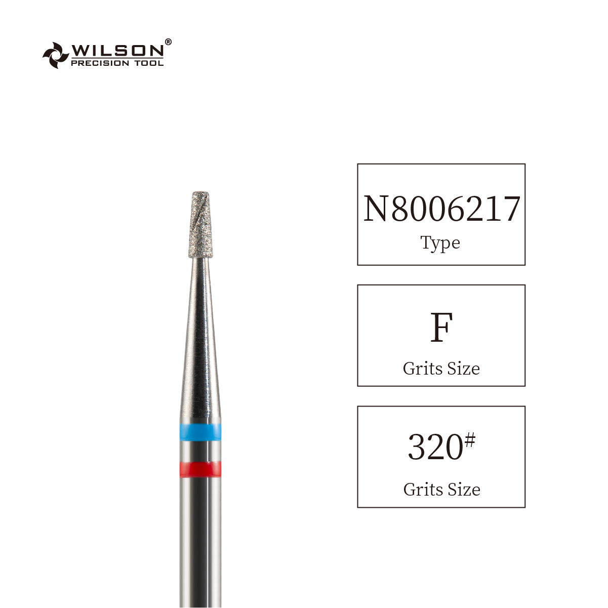 Natural Diamond Nail Drill Bit, Cooling Groove Edition, 1.4 Short Tapered Shape