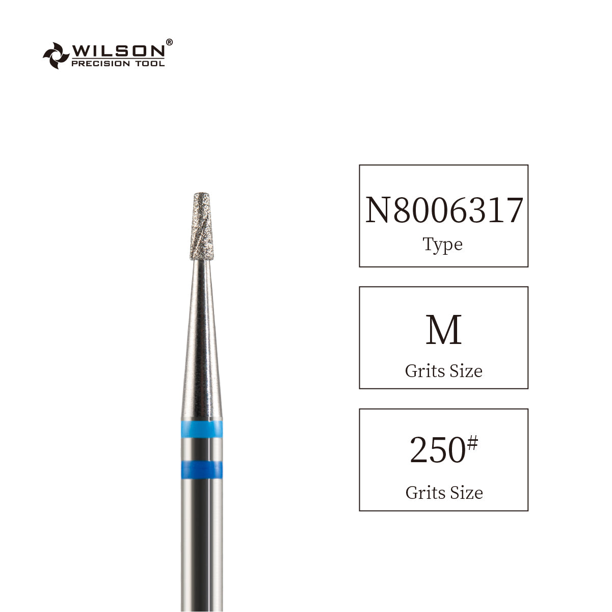 Natural Diamond Nail Drill Bit, Cooling Groove Edition, 1.4 Short Tapered Shape